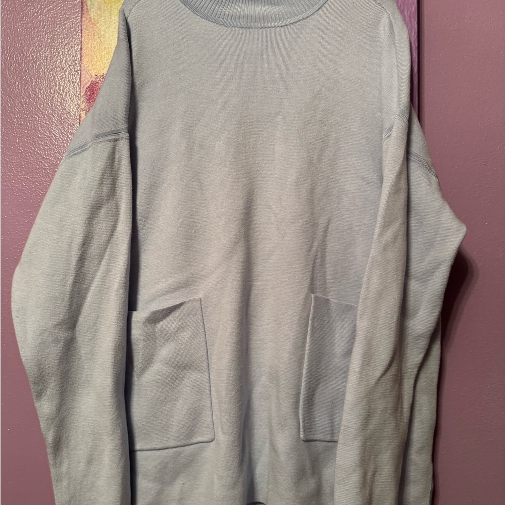 Chico's Soft Blue Crewneck Sweater